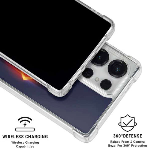 Superman 2025 Energy Shield Neon Emblem Galaxy S26 Ultra Clear Case