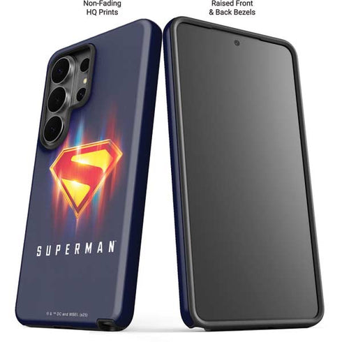 Superman 2025 Energy Shield Neon Emblem Galaxy S26 Ultra Impact Case