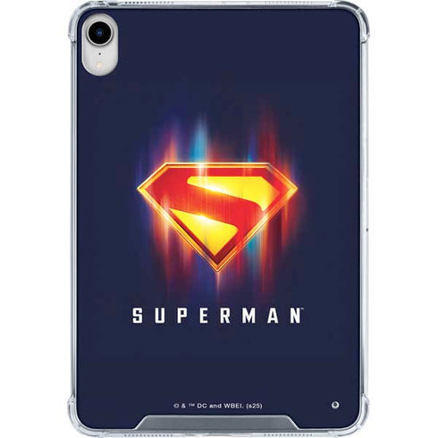 Superman 2025 Energy Shield Neon Emblem iPad 11th Gen (2025) Clear Case