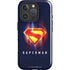 Superman 2025 Energy Shield Neon Emblem iPhone 16 Pro Magsafe Impact Case