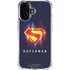 Superman 2025 Energy Shield Neon Emblem iPhone 17 Clear Case