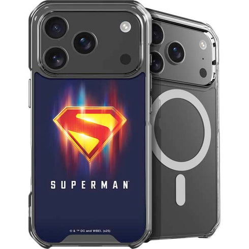 Superman 2025 Energy Shield Neon Emblem iPhone 18 Pro Max MagSafe Case