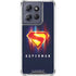 Superman 2025 Energy Shield Neon Emblem Moto G 5G (2025) Clear Case