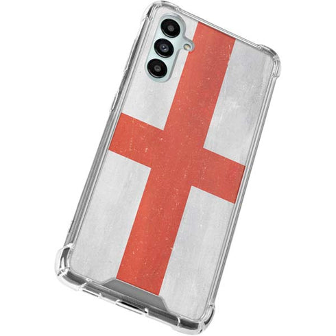 England Flag Distressed Gabb Phone 4 Clear Case