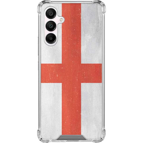 England Flag Distressed Galaxy A16 5G Clear Case