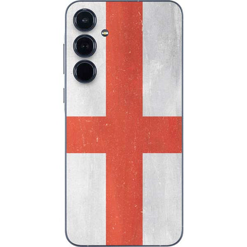 England Flag Distressed Galaxy A35 5G Skin