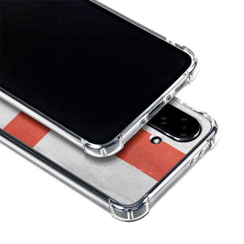 England Flag Distressed Galaxy A36 5G Clear Case