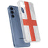 England Flag Distressed Galaxy A55 5G Clear Case