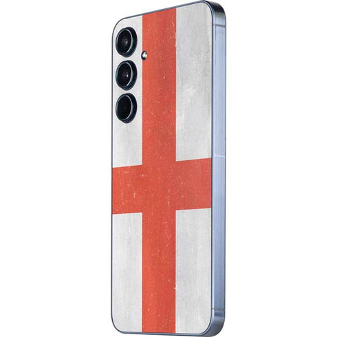 England Flag Distressed Galaxy A55 5G Skin