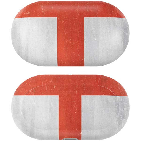 England Flag Distressed Galaxy Buds Plus Skin