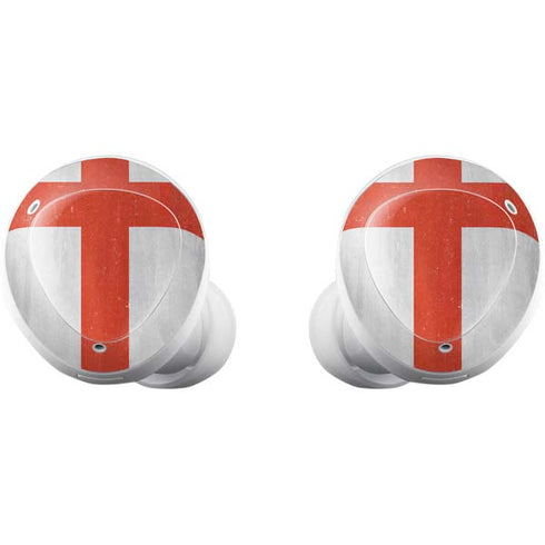 England Flag Distressed Galaxy Buds Plus Skin