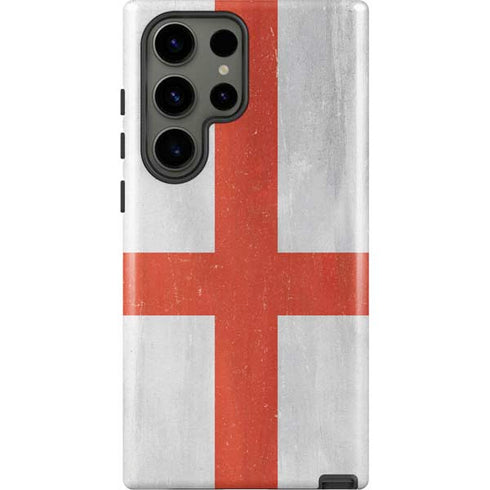 England Flag Distressed Galaxy S23 Ultra Pro Case