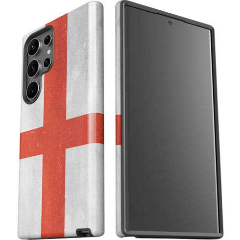 England Flag Distressed Galaxy S23 Ultra Pro Case