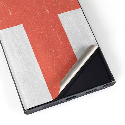 England Flag Distressed Galaxy Skins