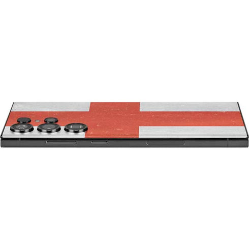 England Flag Distressed Galaxy Skins