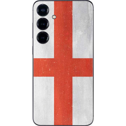 England Flag Distressed Galaxy S24 Skin