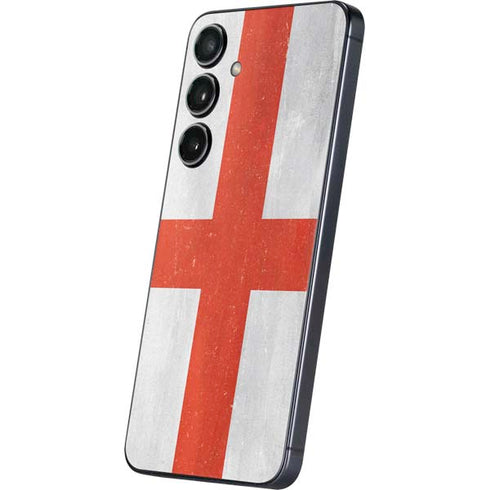 England Flag Distressed Galaxy S24 Skin