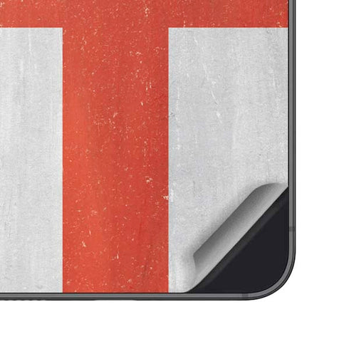 England Flag Distressed Galaxy S24 Skin