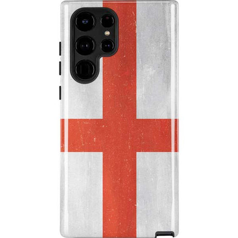 England Flag Distressed Galaxy Cases