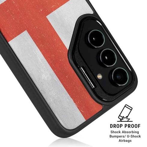England Flag Distressed Galaxy S25 Ultra Kickstand Case
