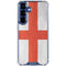 England Flag Distressed Galaxy S25 Clear Case