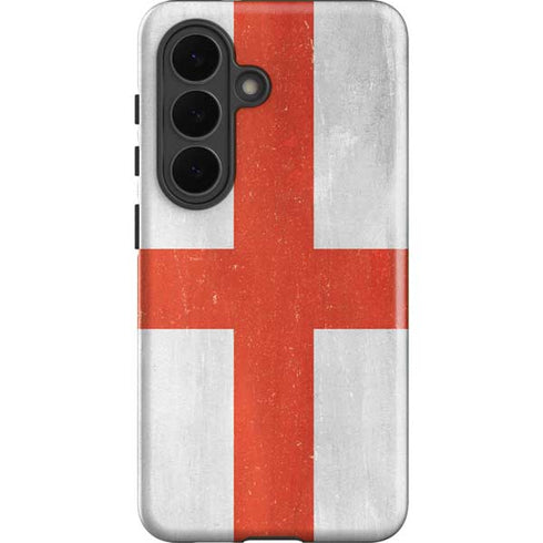England Flag Distressed Galaxy S26 Impact Case