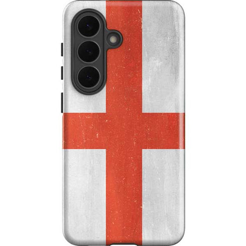 England Flag Distressed Galaxy S26 Plus Impact Case