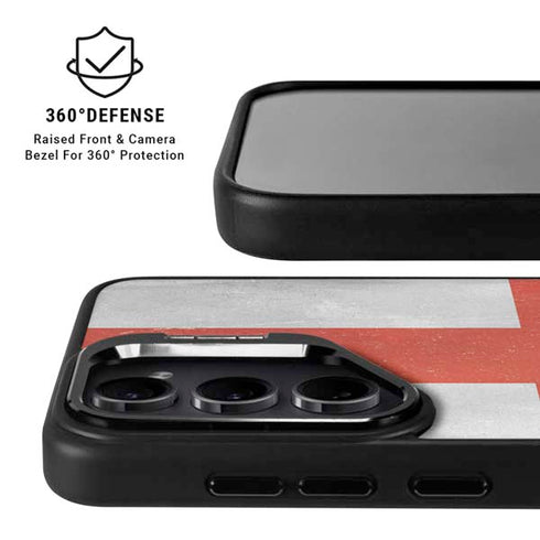England Flag Distressed Galaxy S26 Plus Kickstand Case