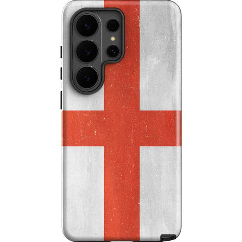 England Flag Distressed Galaxy S26 Ultra Impact Case