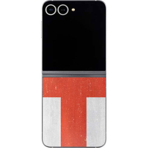 England Flag Distressed Galaxy Z Flip6 Skin