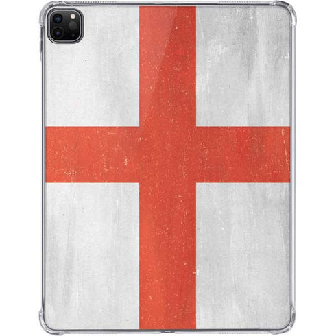 England Flag Distressed iPad Pro 11in (2024) Clear Case