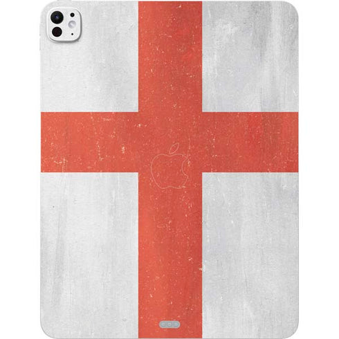 England Flag Distressed iPad Pro 13in M4 (2024) Skin
