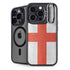 England Flag Distressed iPhone 14 Pro Max Kickstand Case