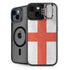 England Flag Distressed iPhone 15 Plus Kickstand Case