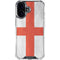 England Flag Distressed iPhone 16 Clear Case