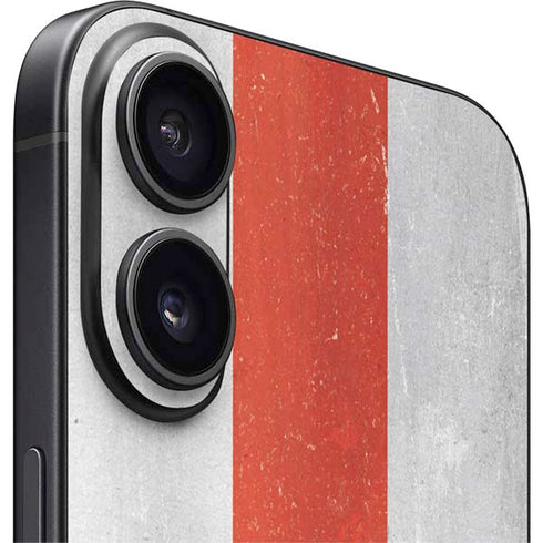 England Flag Distressed iPhone 16 Plus Skin