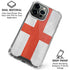 England Flag Distressed iPhone 16 Pro Clear Case