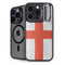 England Flag Distressed iPhone 16 Pro Kickstand Case