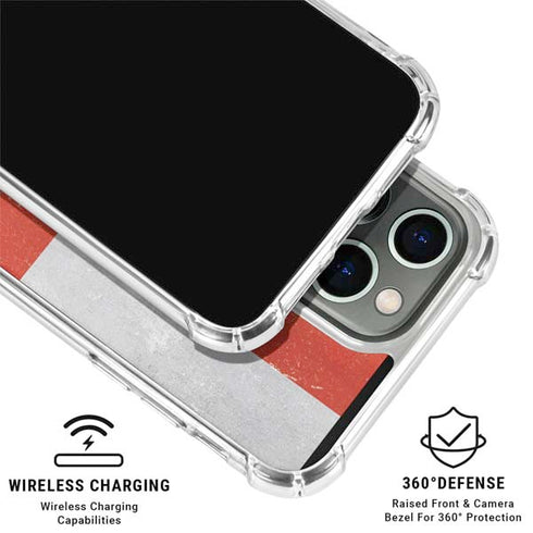 England Flag Distressed iPhone 16 Pro Max Clear Case