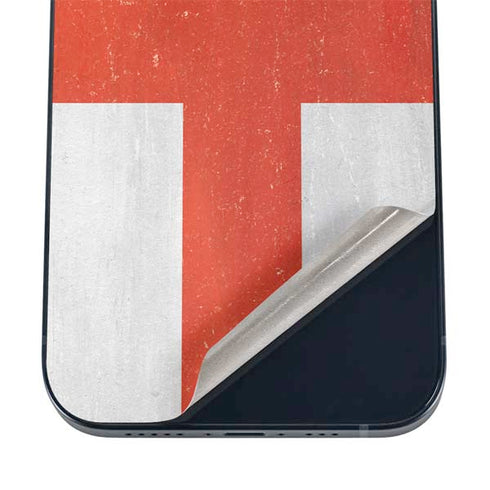 England Flag Distressed iPhone 16 Skin