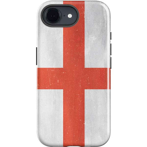 England Flag Distressed iPhone 16e Impact Case