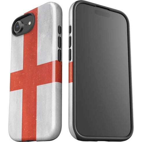 England Flag Distressed iPhone 16e Impact Case