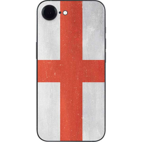 England Flag Distressed iPhone 16e Skin