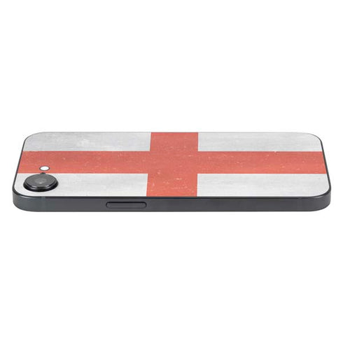 England Flag Distressed iPhone 16e Skin