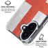 England Flag Distressed iPhone 17 Clear Case