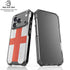 England Flag Distressed iPhone 18 Pro Clear Case