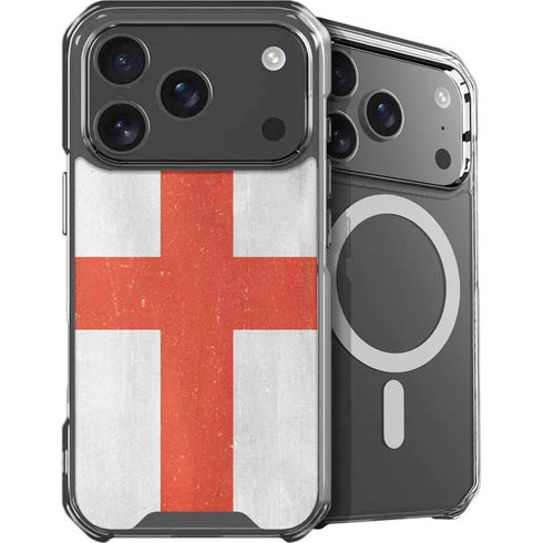 England Flag Distressed iPhone 18 Pro MagSafe Case