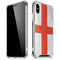 England Flag Distressed iPhone X/XS Clear Case
