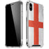 England Flag Distressed iPhone X/XS Clear Case