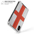 England Flag Distressed iPhone X/XS Clear Case